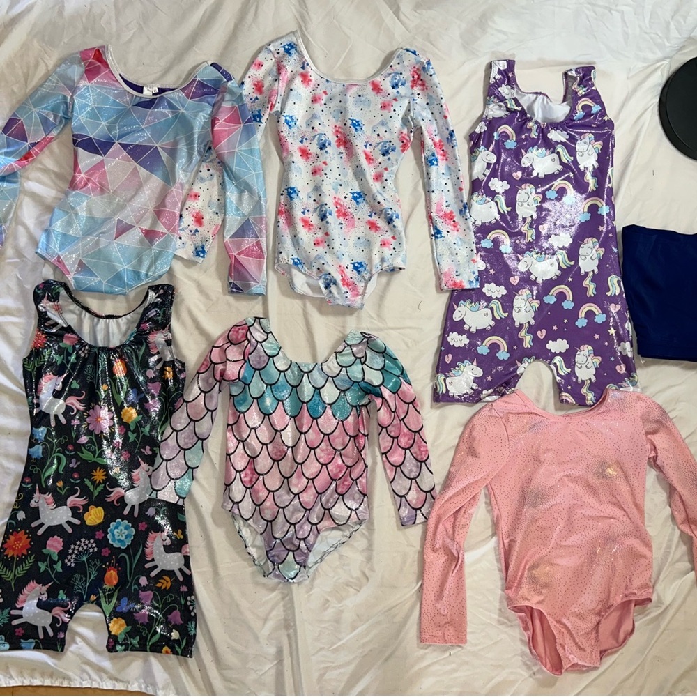 Girls gymnastic leotard sets